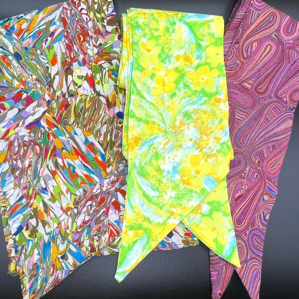 Three 1970s Hippie/Boho Scarfs - CB23020